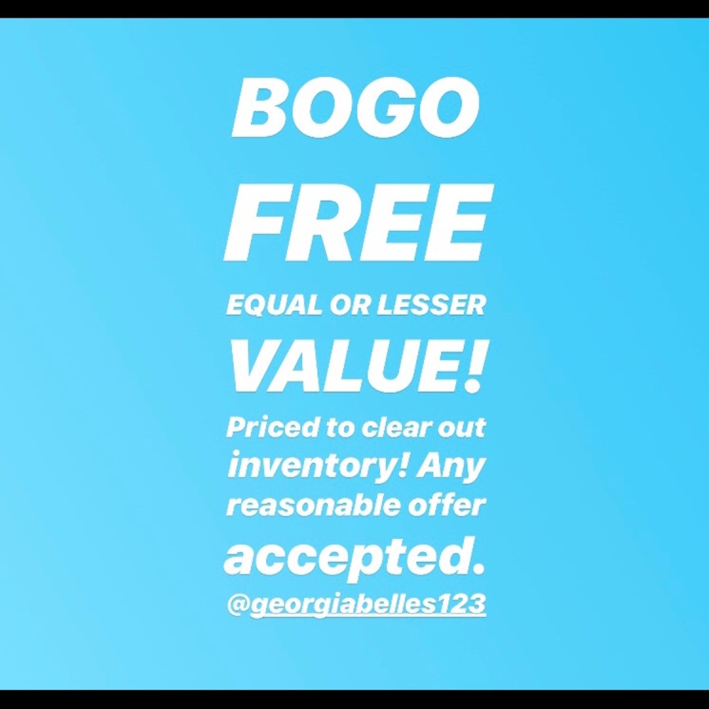 BOGO equal or lesser value